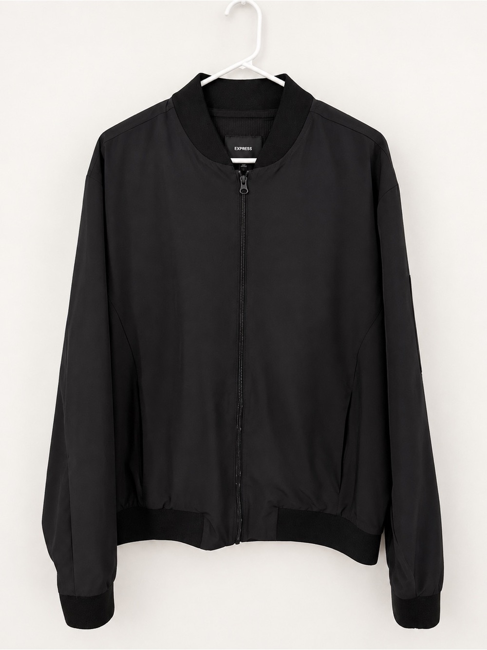 Express Men's Black Lightweight Bomber Jacket